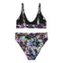 Pastel Goth Bat Sustainable Women's High Waisted Two-Piece Bikini